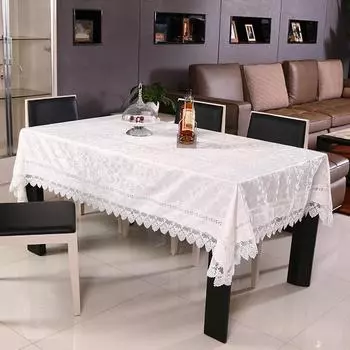 Скатерть с вышивкой в виде улья и решетками, ажурная кромка в европейском стиле, моющаяся скатерть для чайного столика 60 X 60CM