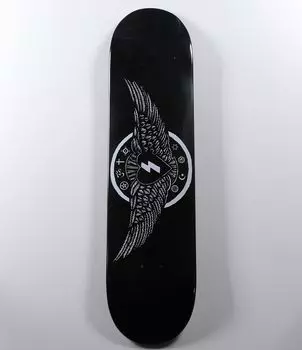 Скейтборд MYSTERY SUFI HEART inch Mystery Skateboard Saffy Heart Deck импортирован из Америки 7,75 чёрный