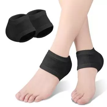 Skin Plantar Fasciitis Support Half-yard Socks Gel Heel Protector Female Socks Silicone Heel Pads