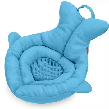 SKIP HOP Baby Baby можно использовать в умывальнике или в мягкой раковине, ванна, японская, 1 шт. BCSH235110, ванна, пушистая, для новорожденных, раковина, сухая, сетка, светло-синий