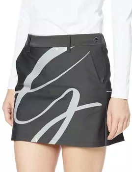 Skirt Sweat Absorbent Quick Drying UVCUT Stretch Golf DGWVJE08 BK00 Equivalent to Japanese Size M [DESCENTE GOLF] UPF50+ Women s (Black)
