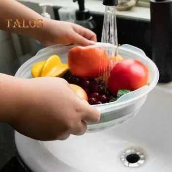 Складная брызгозащищенная крышка для микроволновой печи. Полупрозрачная крышка для микроволновой печи пищевого класса, не содержащая BPA. Магнитная брызгозащитная крышка для наведения. белый