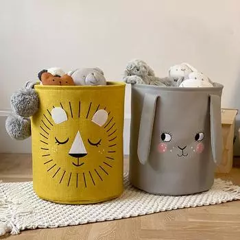 Складная корзина для белья для грязной одежды для детей, детские игрушки, холст Wasmand, большая корзина для хранения, органайзер для офиса и дома