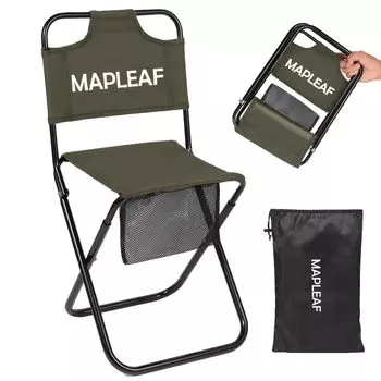 Складной складной стул Mapleaf Outdoor Ultra Load Capacity для 1 человека, включает в себя складное кресло для просмотра цветущей вишни, кресло со спинкой, компактное, легкое, 75 кг,