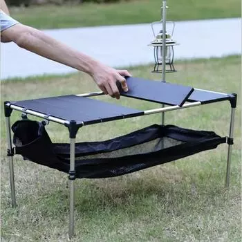 Складной стол для пикника на открытом воздухе из алюминиевого сплава IGT Tactical Table, легкий съемный стол для хранения, походное снаряжение для кемпинга