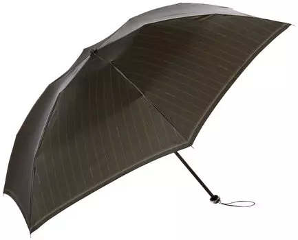 Складной зонт Mila Schon Twill Print Stripe Umbrella Складной зонт Темно-коричневый ребро 55 см [Moonbat] Мужской Мужской Мужской Длина: Прибл.