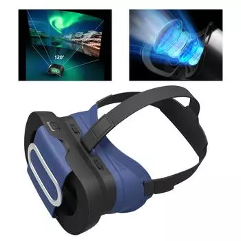 Складные VR виртуальная реальность 3d межзрачковые очки с регулировкой расстояния Ar гарнитура с защитой от синего света для Ios Android смартфона Blue