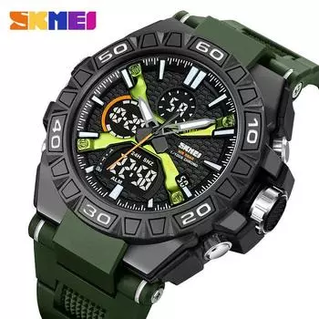 SKMEI часы для мужчин 3 Time Chrono из нержавеющей стали 50 м водонепроницаемые EL Light Alarm мужские повседневные часы спортивные часы