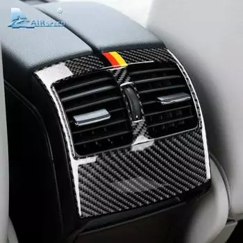 Скорость полета из углеродного волокна для Mercedes Benz C Class W204, аксессуары, задняя вентиляционная крышка автомобиля, наклейка на внутреннюю отделку автомобиля Type A Germany