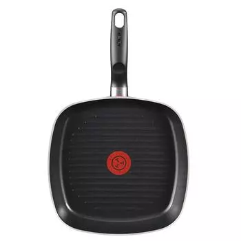 Сковорода для гриля Tefal Essential Chef de France (26см) Можно мыть в посудомоечной машине в духовке без PFOA Red