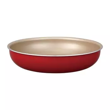 Сковорода Evercook 26 см. Совместима со всеми источниками тепла. (Совместимость с IH) Красный Выбираемая серия Съемная ручка Doshisha
