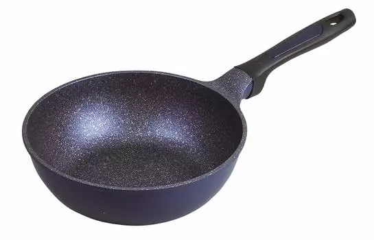 Сковорода Pearl Metal Blue 22 см Deep Fluffy Light Mega Stone HB-4848 синий