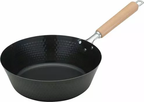 Сковорода Tamahashi черная 26 см Sugo Light Hammered Iron Deep Frying Pan SGK-26DF чёрный