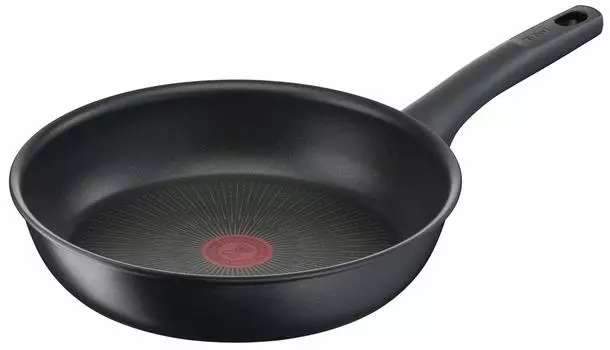 Сковорода Tefal 26 см IH Gas Fire Не содержит вредных веществ, таких как и твердый титан Неограниченная жарка Черный G26505 Совместимость, PFOA, антипригарное покрытие чёрный