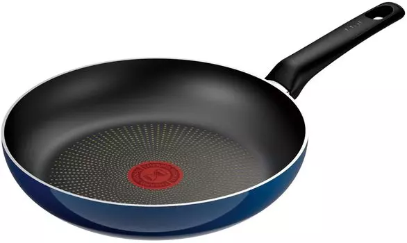 Сковорода Tefal для газовой плиты, не содержащая вредных веществ, таких как Blue Intense Frying Blue D53304, 24 см, только, PFOA, антипригарное покрытие, долговечная Royal синий