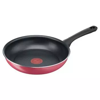 Сковорода Tefal Everyday Tasty Titanium с антипригарным покрытием (28см) Подходит для посудомоечной машины, духовки, цвет красный