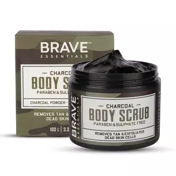 Скраб для тела с Углем (100 г), Charcoal Body Scrub, Bella Vita