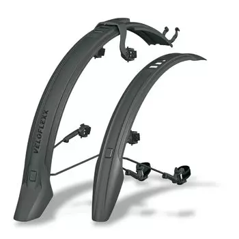 SKS Veloflex 65 11666 Крыло черное Совместимая шина Переднее крыло общая длина 605 мм Заднее крыло общая длина 850 мм [Оригинальный продукт] размер 26 -27.5 , ширина чёрный