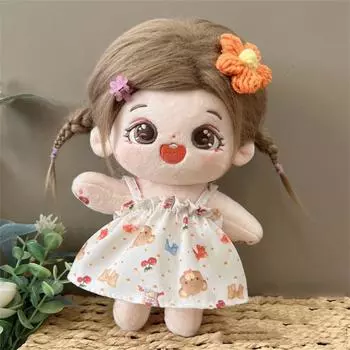 Сладкая юбка 20 см, хлопковая кукольная одежда, одежда для самостоятельной сборки, юбка для кукол-кукол, детский подарок KEG 42
