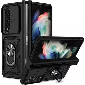 Слайд-объектив для камеры для Samsung Galaxy Z Fold 4, чехол 2022, бамперы военного класса, защитный чехол для Samsung Galaxy Z Fold 4 5g For Galaxy Z Fold 4 золотой