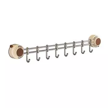 Sliding Wall Mounted Utensil Holder 8 Hooks Cooking Utensils Hanger Cabinet