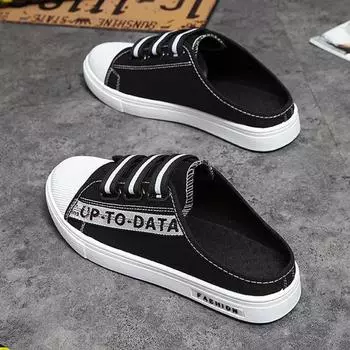 Slippers for Men Canvas Sandals Man Summer Casual Trend 2024 Shoes Clappers Style Low Price High Quality Fashion Comfortable Eva 38