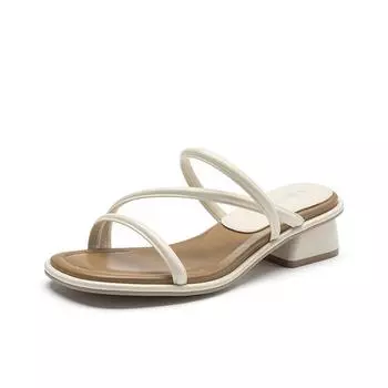 Slippers women s summer new cool slippers with skirt fashion medium heel women s sandals women s drag 35