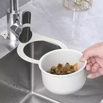 Сливная корзина для кухонной раковины Swan Drain Rack Универсальная простая установка Многофункциональная кухонная треугольная мойка Фильтр для сливной корзины Swan Drain Rack