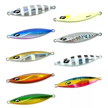 Slow Fall Wing 200g All Colors Set of 9 Metal Jig Lure Slow Jigging Jigging Jig Bluefish Yellowtail Amberjack Hairtail Amberjack Grouper Spanish