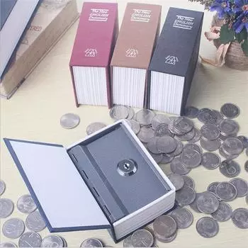Словарь, мини-сейф, книга, деньги, скрытый секретный сейф, замок для хранения наличных денег, монет, ювелирные изделия, ключ, шкафчик для детей, подарки