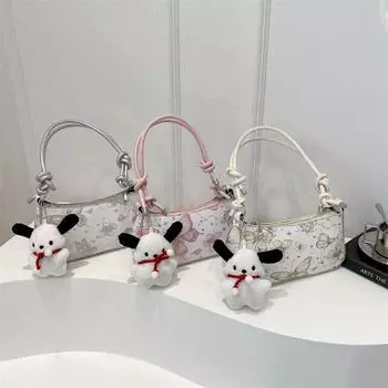 Small and Fresh Simple Underarm Bag for Women In Summer New Trendy Butterfly Printed Dumpling Bag One-shoulder Crossbody Bag Trendy no pendant