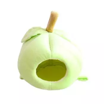 Small Animal for Apple Hammock Soft Bed Hideout Toy for Ferret Parrot Hamster Playing Swinging House Cage Decor X3UC зелёный
