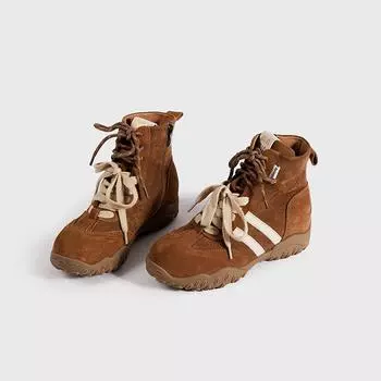 Small boxing boots women s new winter short boots retro Martin boots women s casual inner height increase women 35