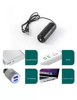 Small Oxygen Booster Pump Charging Fishing Portable Micro USB Fish Raising Oxygen Pump Fish Tank Household Silent Oxygen Booster