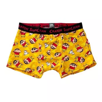 Small Planet Crayon Boxer Triangle Size L Shin-chan Men s Briefs, Pattern,