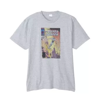 Small Planet Marvel 50 Design L Size Heather Gray T-shirt 23/Silver Surfer/Cover