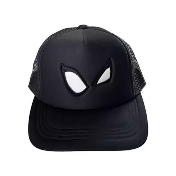 Small Planet Marvel Black Spider-Man Kids Cap, Face, Spider-Man Day чёрный