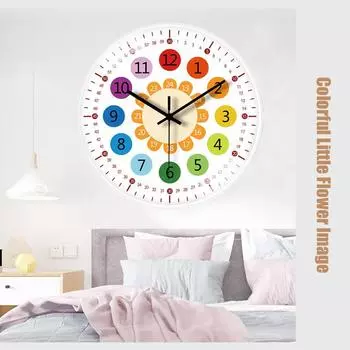 Small Wall Clock Silent Circular Wall Clock Modern Decoration Clock Noisy Bedroom Clock Wall Painting Home Decoration