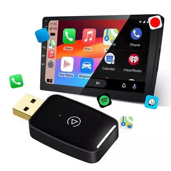 Smart AI Box BT WiFi 5.8G беспроводной CarPlay Android Auto адаптер Plug and Play Smart Link для проводных Carplay Android Auto автомобилей CHINA