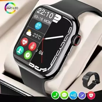 Смарт-часы для женщин Ultra Series 9, NFC, умные часы для мужчин, BT Call, водонепроницаемая, с беспроводной зарядкой, экран 1,75 дюйма для IOS Watch 9 Mini