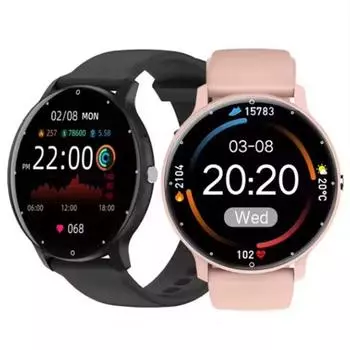 Смарт-часы ZL02C Pro Fashion Lady Bluetooth Call Answer Dial 1,28 дюйма AI Voice Sports Fitness ZL02CPro Men Women Smartwatch чёрный