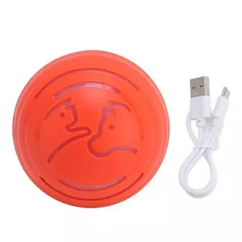 Smart Interactive Dog Ball Toy Reduce Boredom Electric Rechargeable Self Moving Automatic Bouncing оранжевый