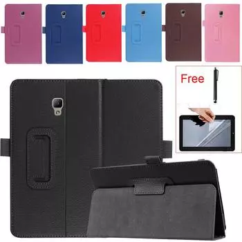 Смарт-кожаный чехол Ramidos для Samsung Galaxy Tab A 8 дюймов SM-T380 T385 2017 One Size чёрный