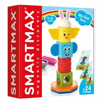 Smart Max первая магнитная игрушка для малышей тотем с животным и карточкой с заданиями 8 предметов SMX230 оригинальный продукт