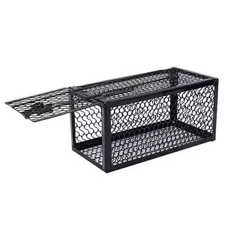Smart Self-locking Mousetrap Safe Firm Iron Net Household Mouse Catcher Metal Reusable Humane Indoor Outdoor Rat Trap Rat Cage