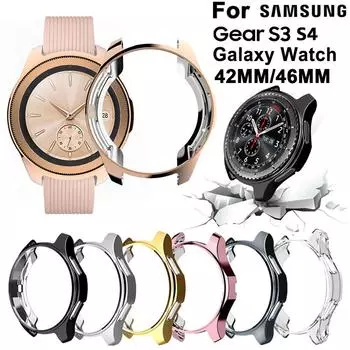 Smart Shockproof Slim Silicone Shell TPU Watch Case Protective Cover Holder Skin 42mm чистый