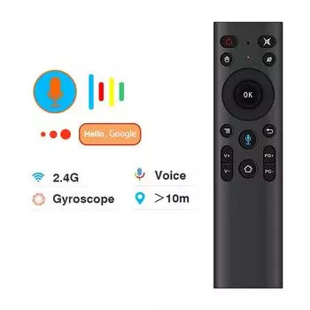 Smart TV Android Box 2.4G, Q5+/Q5 PLUS беспроводной IPTV голосовой пульт дистанционного управления Air Mouse Bluetooth-совместимый