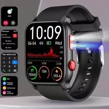 Smartwatch QTLLBT 9 языков перевода, Bluetooth звонки, инструмент для изучения языка, водонепроницаемый, мультиспорт, пульсометр, кислород в крови, монитор сна