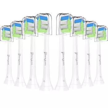 Сменная электрическая зубная щетка Evolution Senyum, совместимая со сменной щеткой Philips Sonicare Diamond Clean, простая в установке, белая