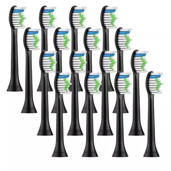 Сменная электрическая зубная щетка, совместимая с Philips Sonicare Сменная щетка Philips Sonicare HX6064 Sonic 4, набор из 16 совместимых щеток